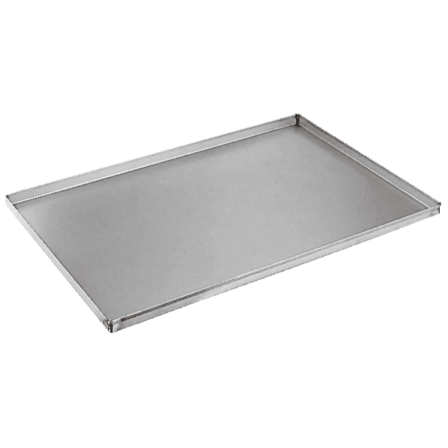 Teglia acciaio alluminato cm.60x40x2h.