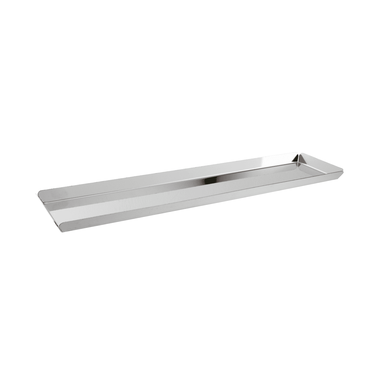 Vassoio espositore pasticceria inox cm.40x10x1,5