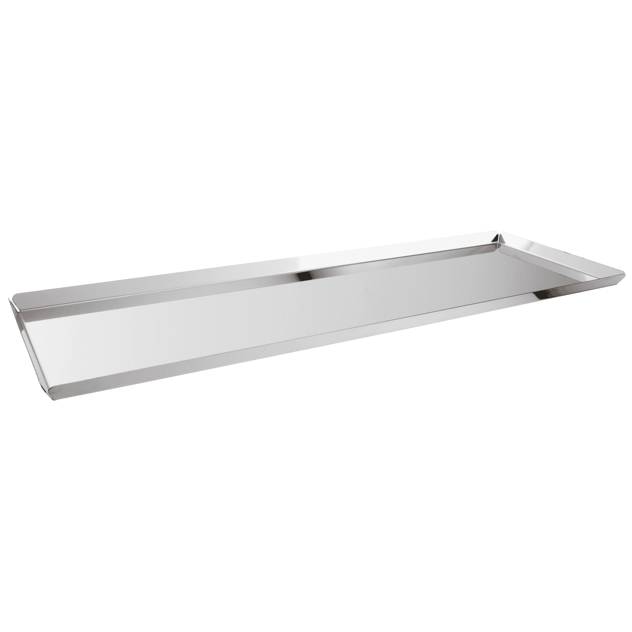 Vassoio espositore pasticceria inox cm.60x20x1,5