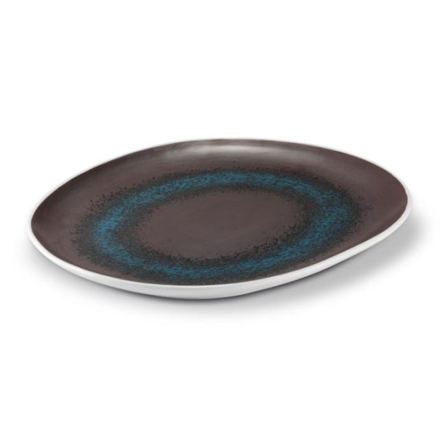 Vassoio ovale estia blu cm.30×26