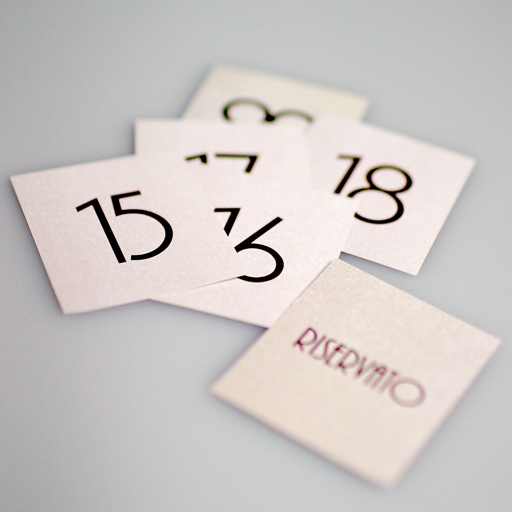 Confezione 10 numeri per segnaposto cone 31-40