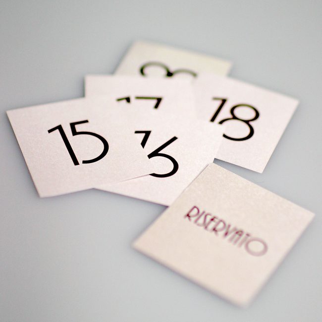 Confezione 10 numeri per segnaposto cone 41-50