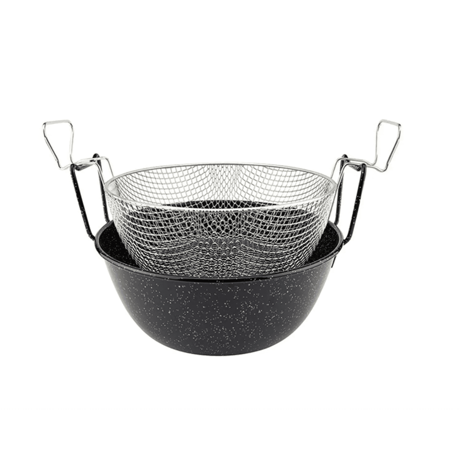 Friggitrice smaltata con cesto cm.36