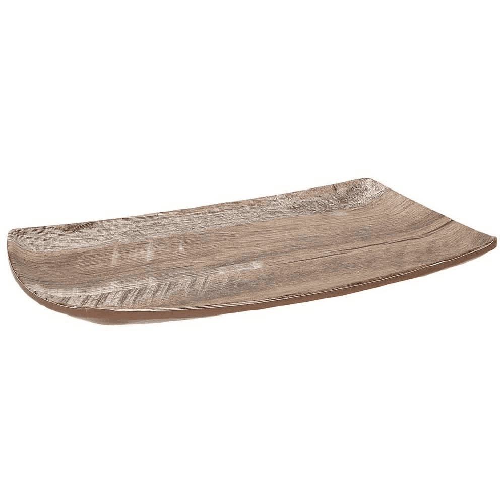 Piatto melamina show plate wood 33 cm.33×20