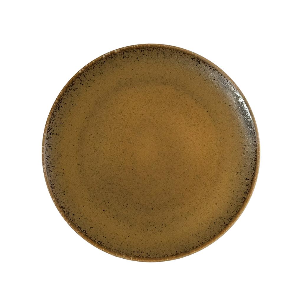 Piatto piano coupe saturno grumpy marrone cm.21