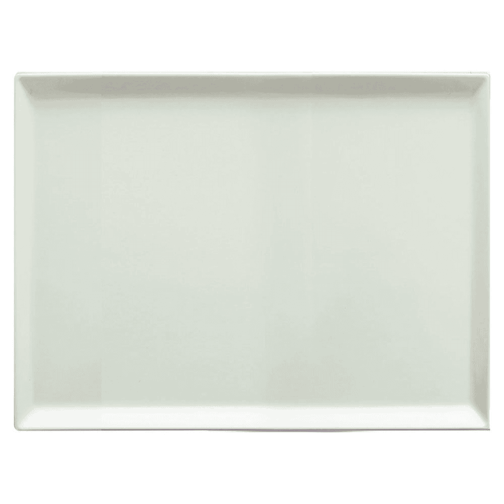 Vassoio melamina show plate bianco cm.20×27