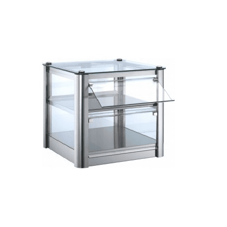 Vetrina kube neutra 2 piani cm.37x37x39h