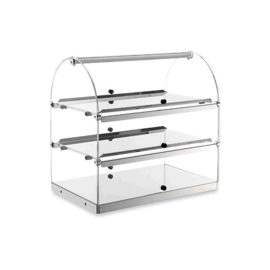 Vetrina neutra 3 piani cm.50x35x50h
