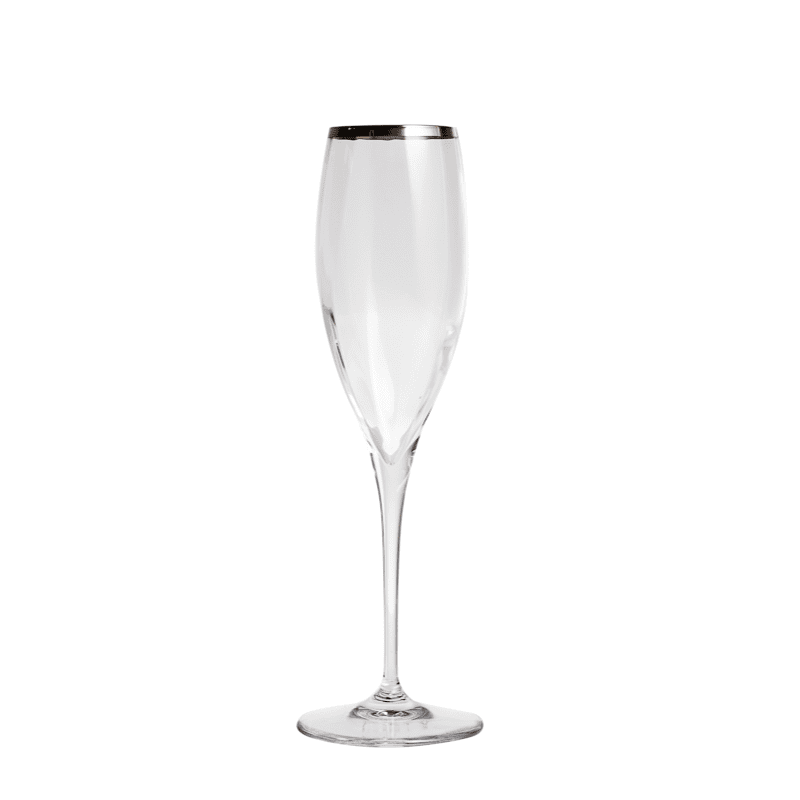Calice flute spumante optic silver cl.26