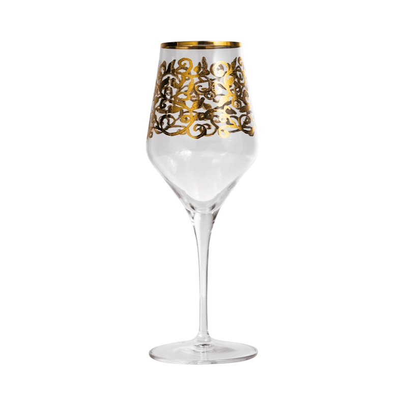Calice vino rosso golden leaves cl.45