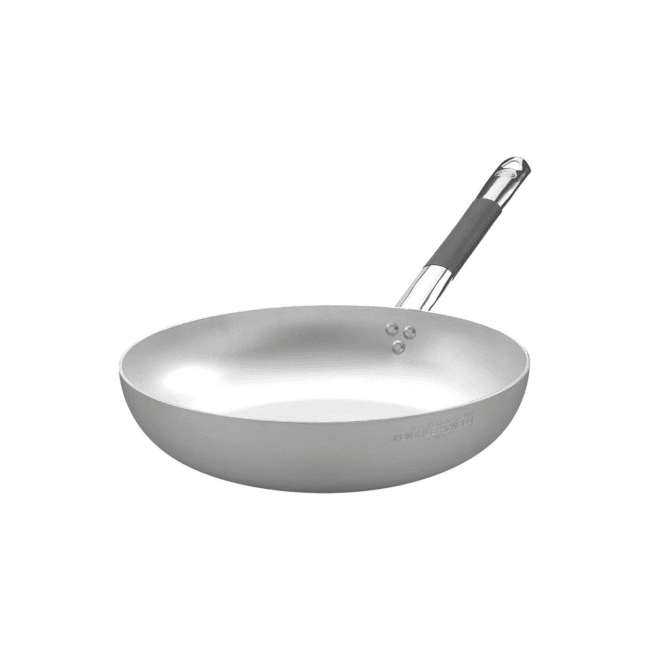 Padella svasata alta alluminio un manico cool con fondo induzione cm.24