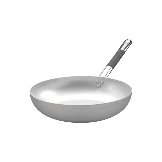 Padella svasata alta alluminio un manico cool con fondo induzione cm.28