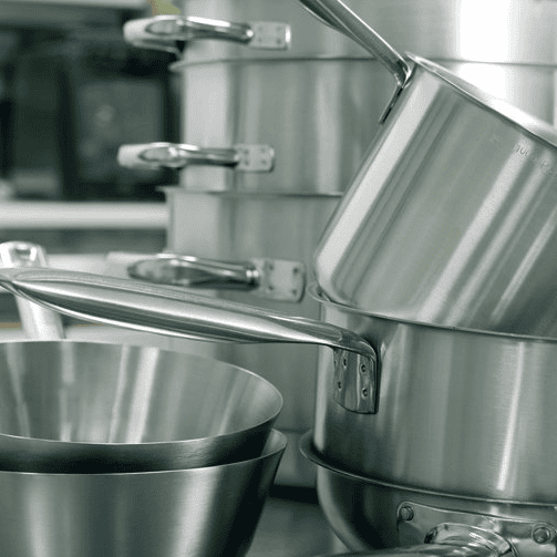 Casseruola alta due maniglie series 1000 inox cm.20