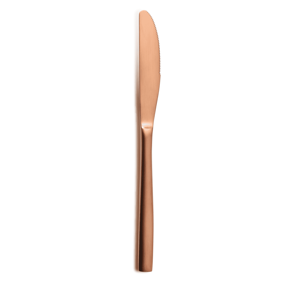 Coltello tavola bcn satin copper