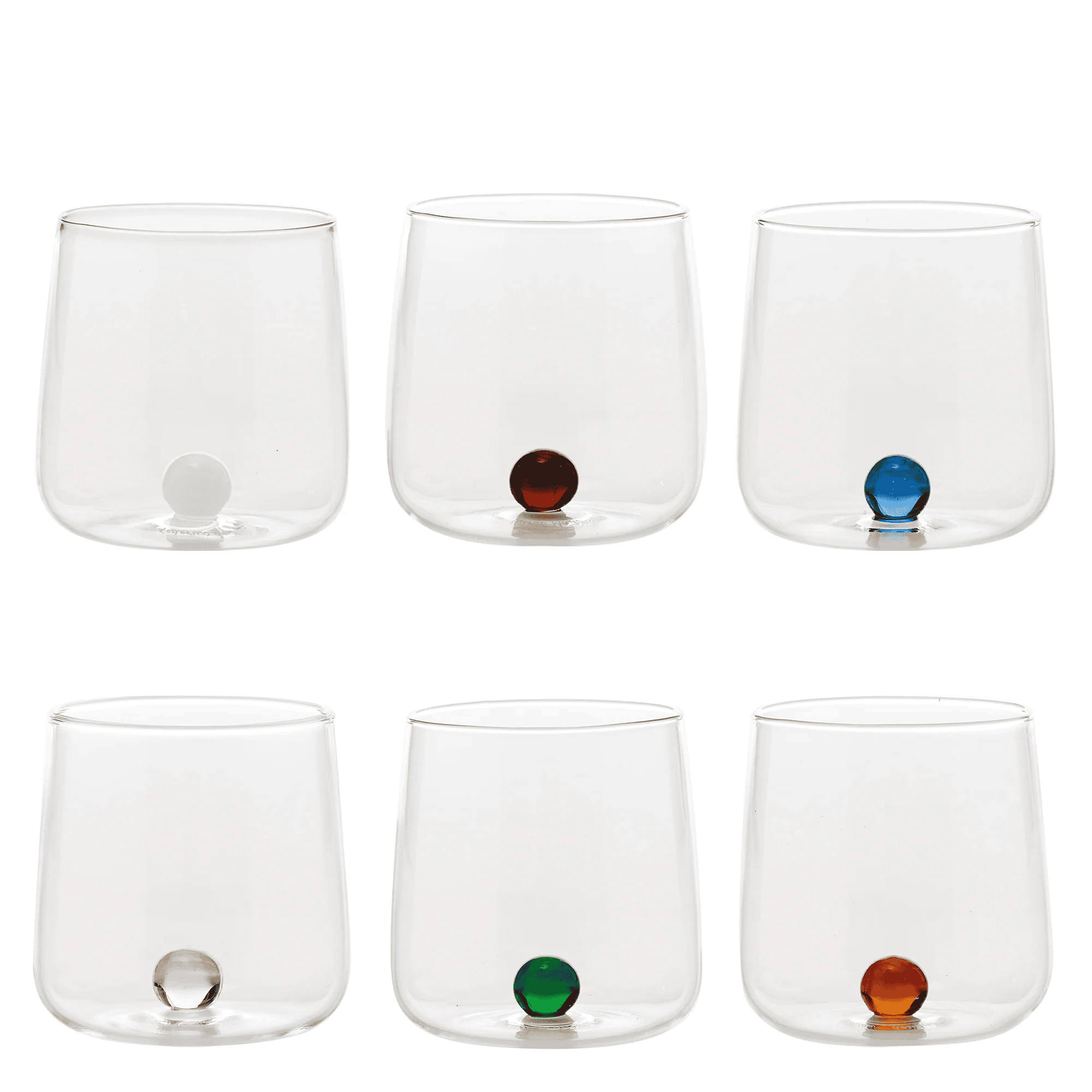 Confezione 6 bicchieri bilia cl.44 colori assortiti