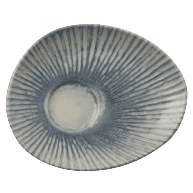 Piattino per tazza caffe’ organico sunlight blu cm.13,5×11