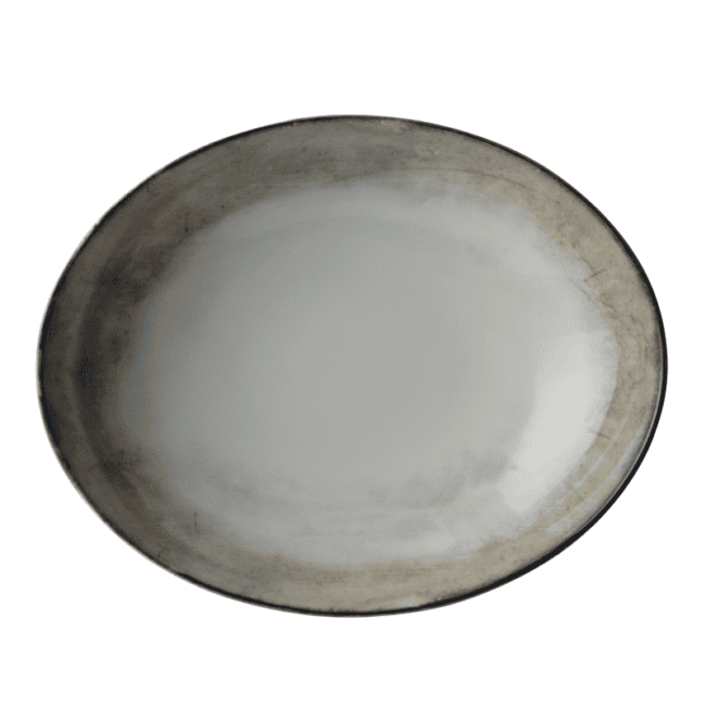 Piatto fondo ovale shade earth cm.25×20