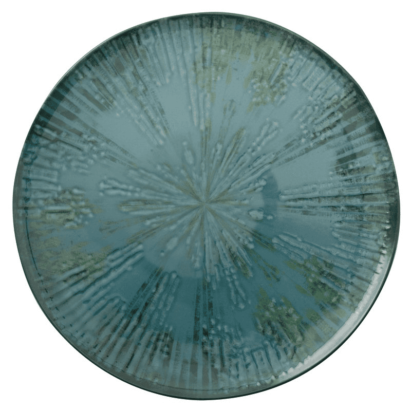 Piatto piano pizza fusion blu cm.32