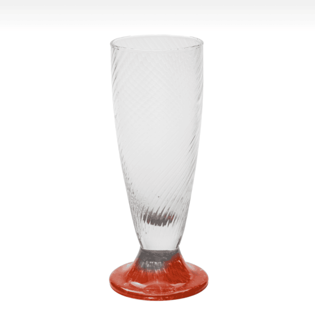 Coppa gelato onda mille righe granigliato rosso cl.40