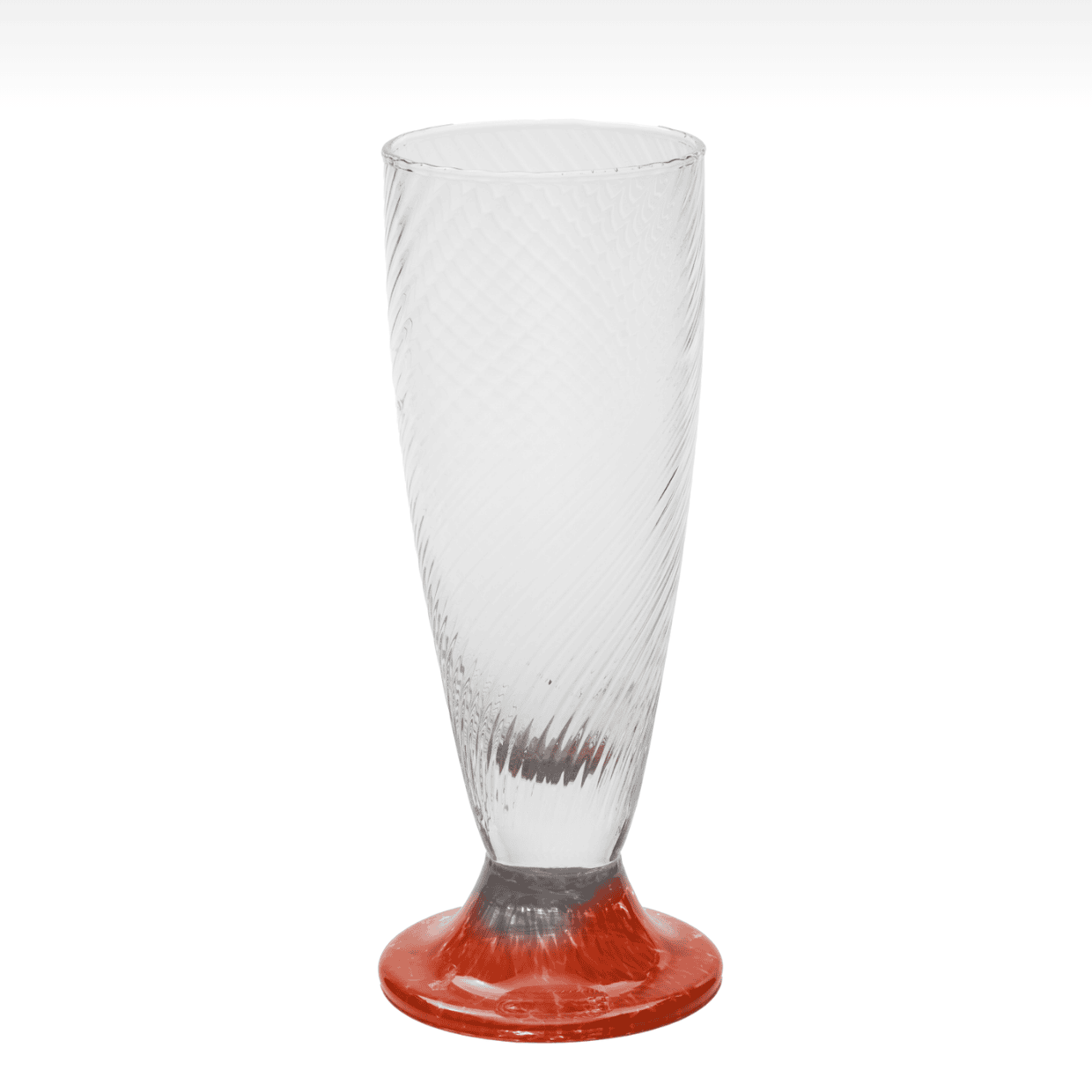 Coppa gelato onda mille righe granigliato rosso cl.40