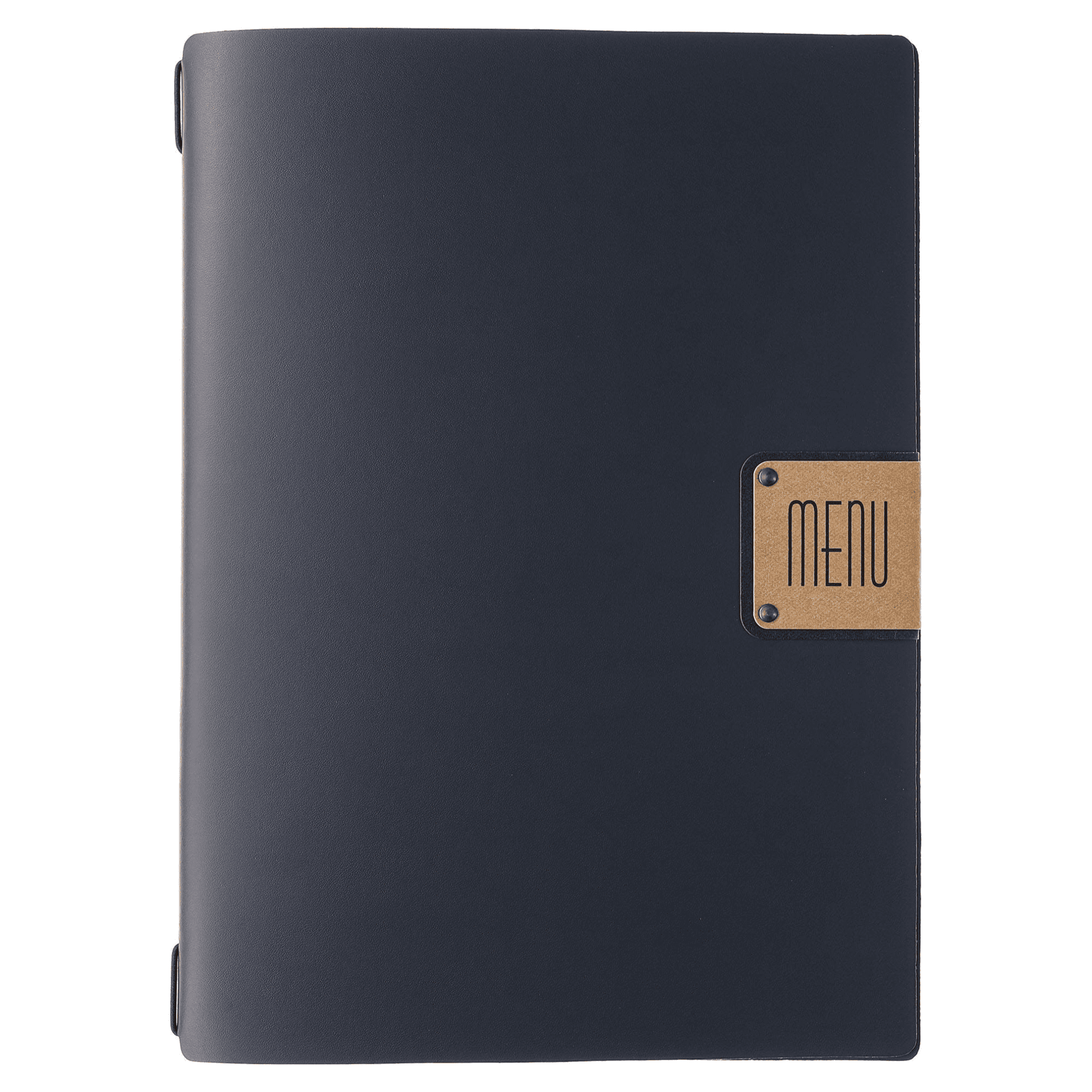 Porta menu portofino premium blu a4 solo elastico