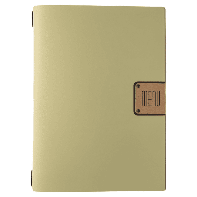 Porta menu portofino premium salvia a4 solo elastico