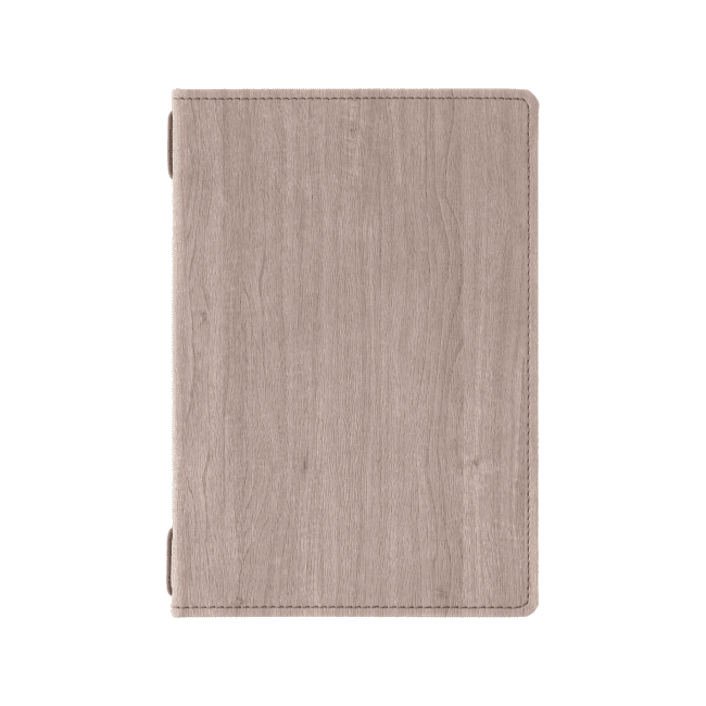 Porta menu wood premium noce a4 due ante cucito
