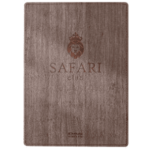 Porta menu wood premium noce a4 mono anta ebano