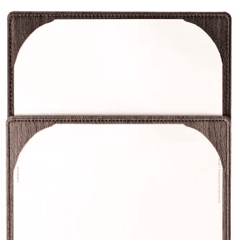 Porta menu wood premium noce a4 mono anta ebano