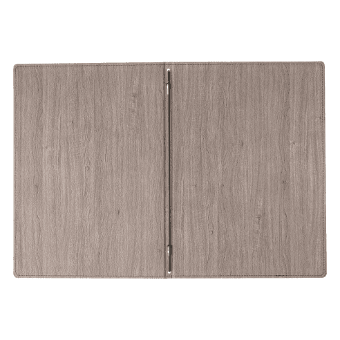 Porta menu wood premium noce a4 solo elastico