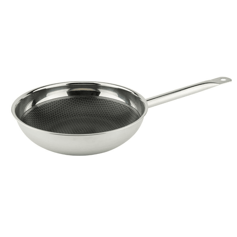 Wok ax active inox triplo strato cm.24