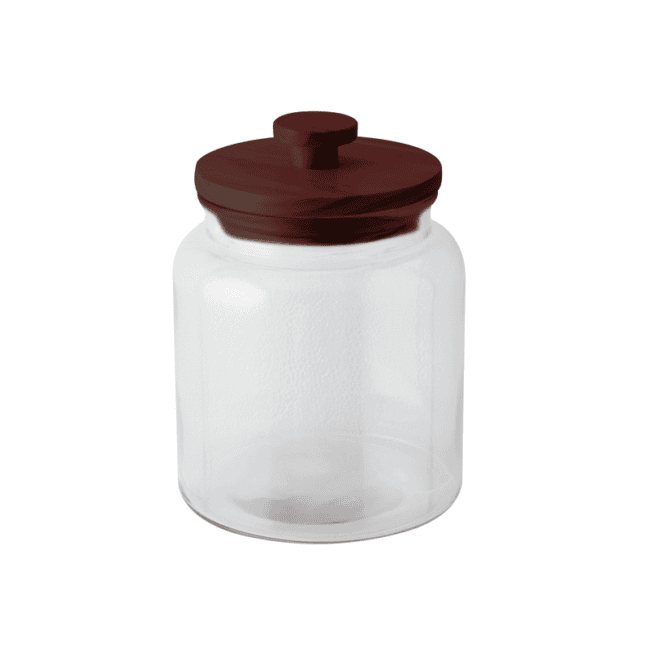 Barattolo cereali/biscotti con guarnizione silicone radici lt.2,6