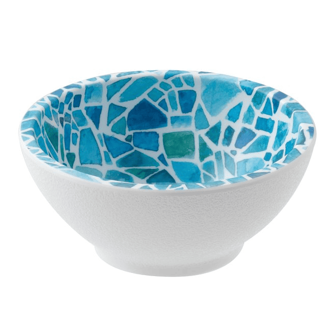 Coppetta melamina mosaic azzurro cm.11,4