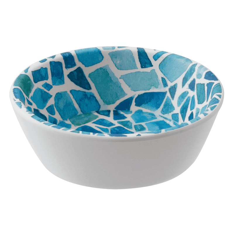Coppetta melamina mosaic azzurro cm.9
