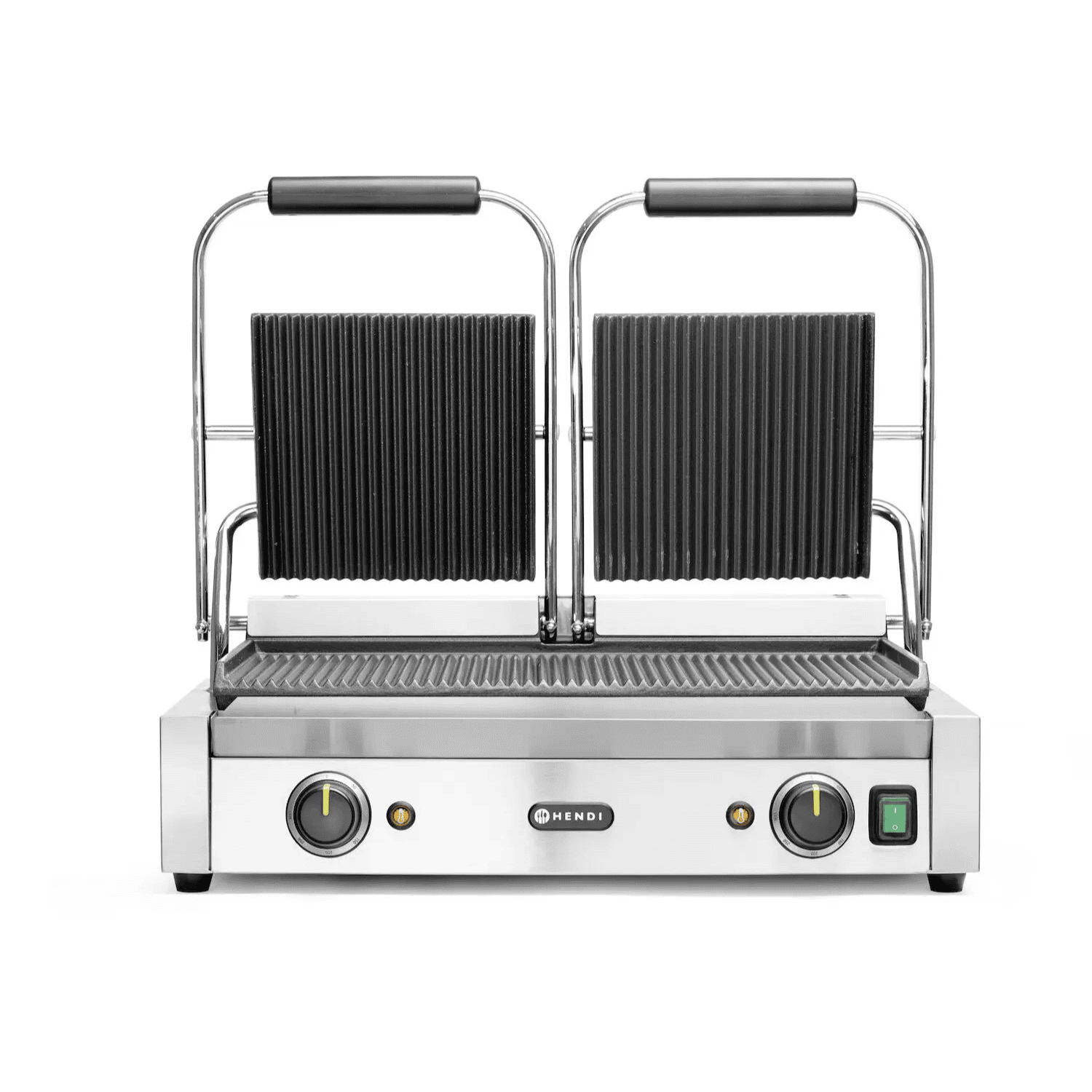 Grill doppio rigato a contatto per panini 230v 3600w