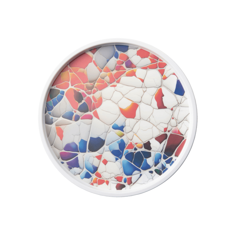 Piatto frutta melamina walled mosaic multicolor cm.21,5