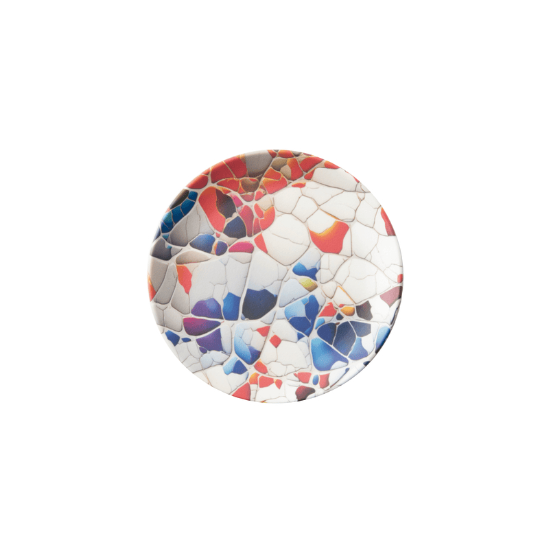 Piatto pane melamina mosaic multicolor cm.15,3