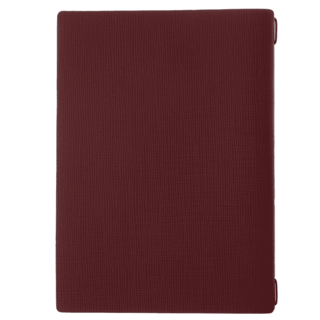 Porta menu chef bordeaux a4 solo elastico