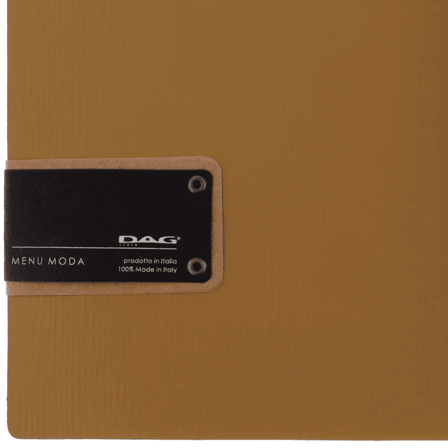Porta menu chef ocra a5 solo elastico