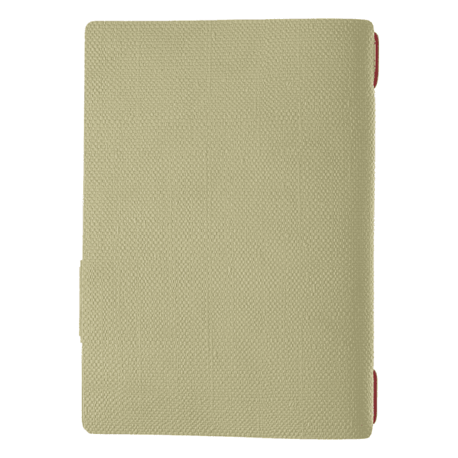 Porta menu juta salvia etichetta patch a5 solo elastico