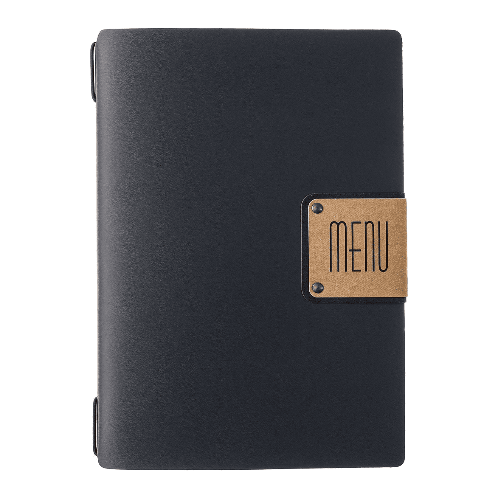 Porta menu portofino premium blu a5 solo elastico