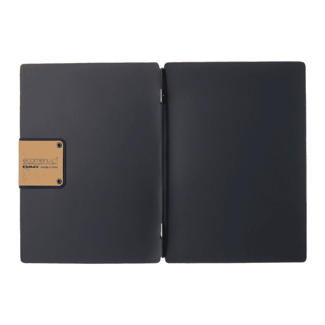 Porta menu portofino premium blu a5 solo elastico