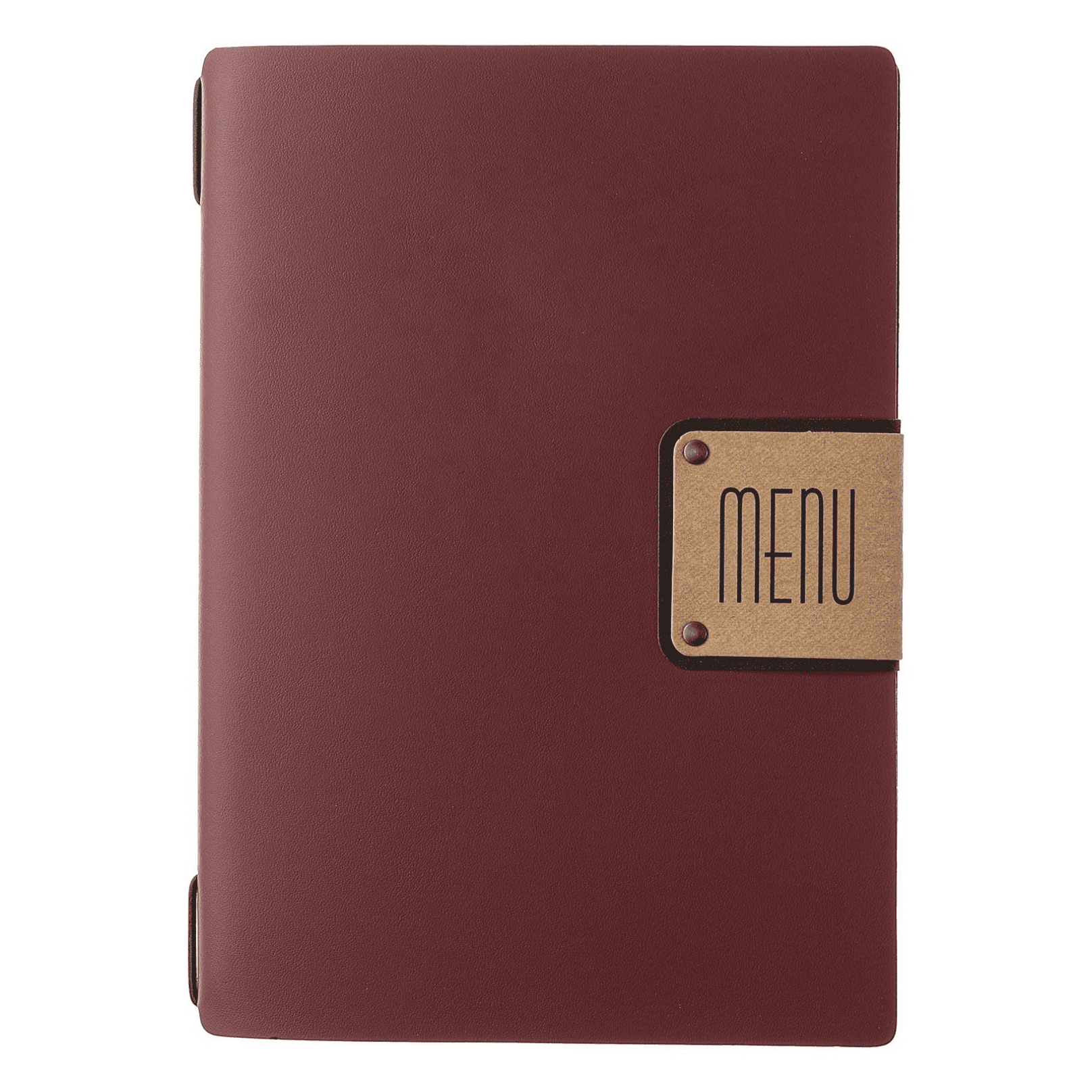 Porta menu portofino premium bordeaux a5 solo elastico