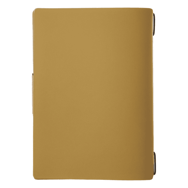 Porta menu portofino premium ocra a5 solo elastico