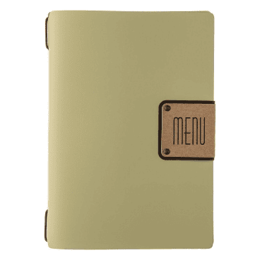 Porta menu portofino premium salvia a5 solo elastico