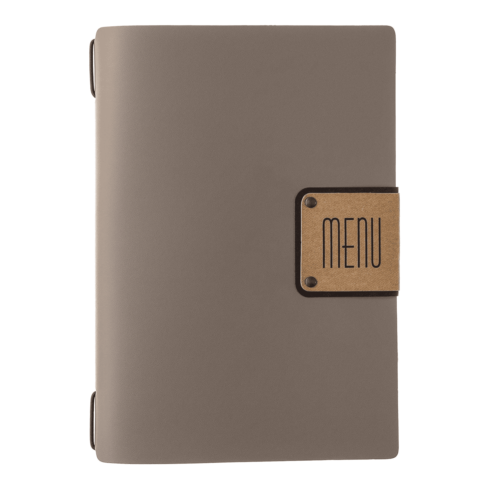 Porta menu portofino premium tortora a5 solo elastico