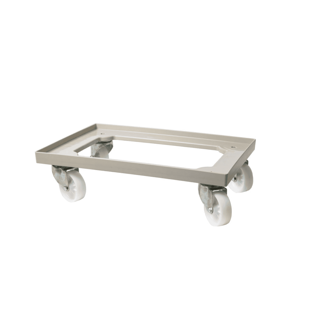 Carrello per cassette pizza rosso cm.60×40