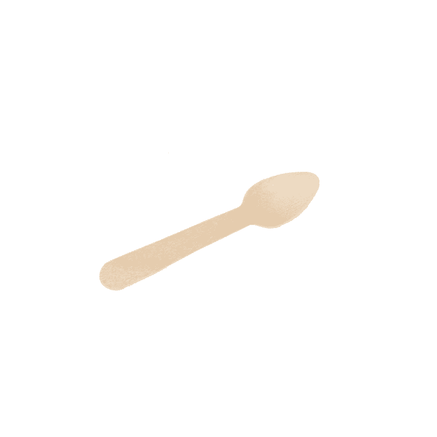 Confezione 100 cucchiaino mignon legno cm.11