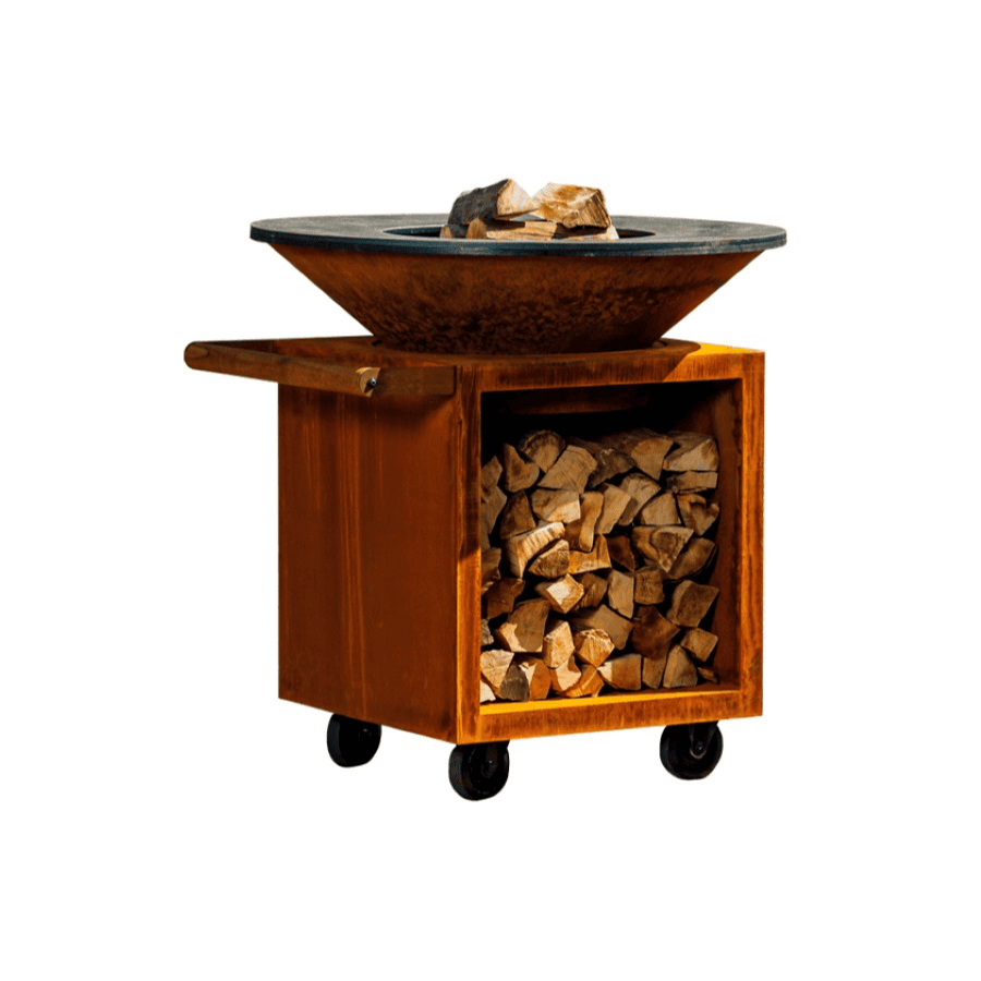 Ofyr classic pro carrellato storage corten 100
