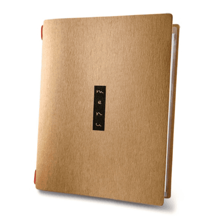 Porta menu custom naturale zen a5 solo elastico